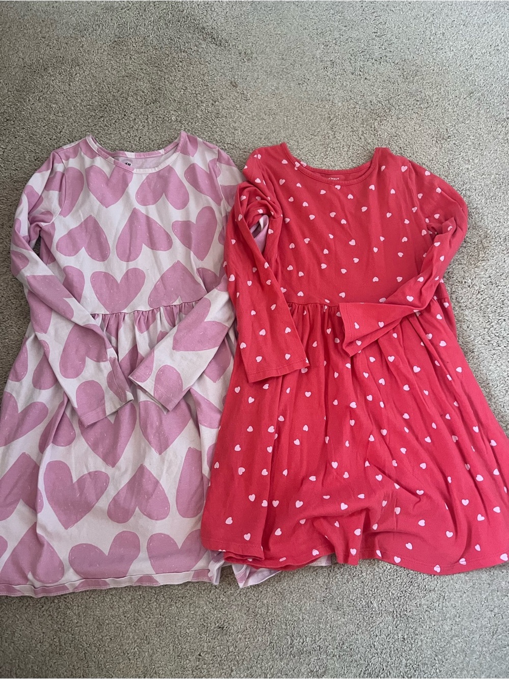5/$25 two heart long sleeve dresses